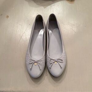 Tory Burch Light Gray Ballet Flats